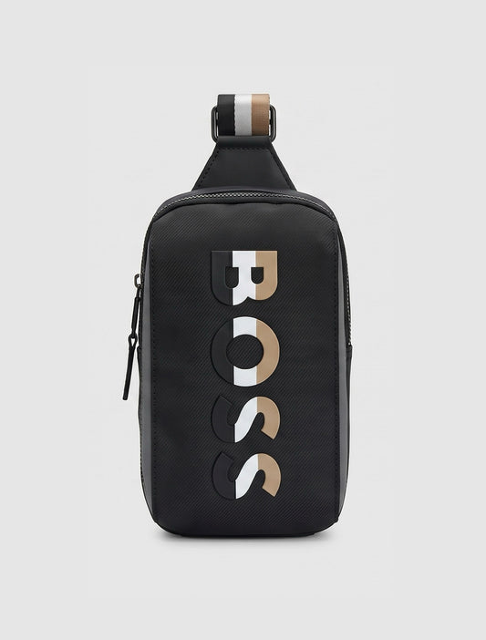 Sacoche Hugo Boss Homme Sac Poitrine Élégant avec Logo BOSS